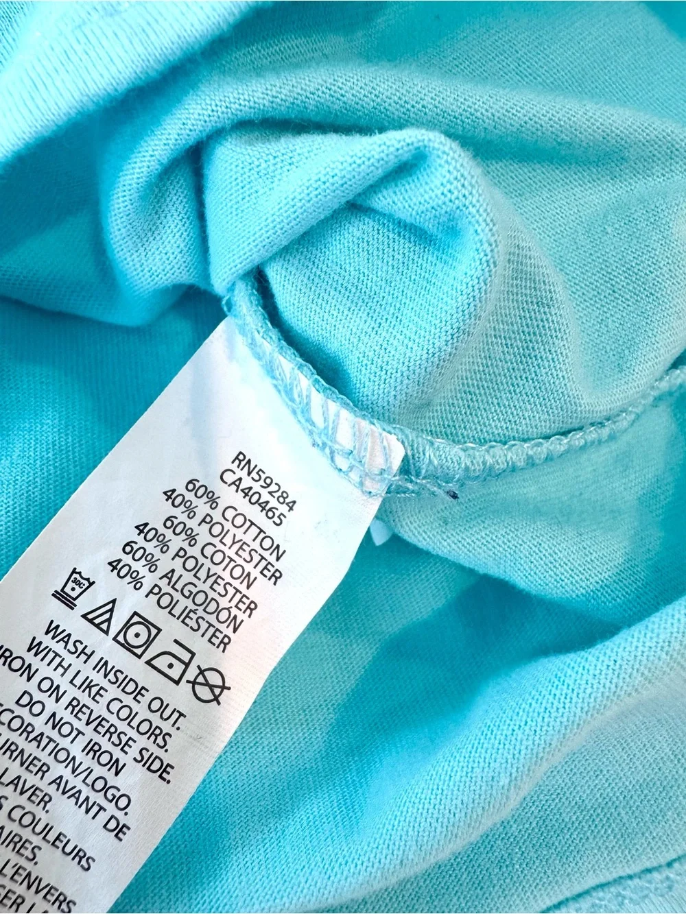 The Children’s Place Aqua Long-Sleeve Tee with Rain Deer Graphic, Size M (7-8)